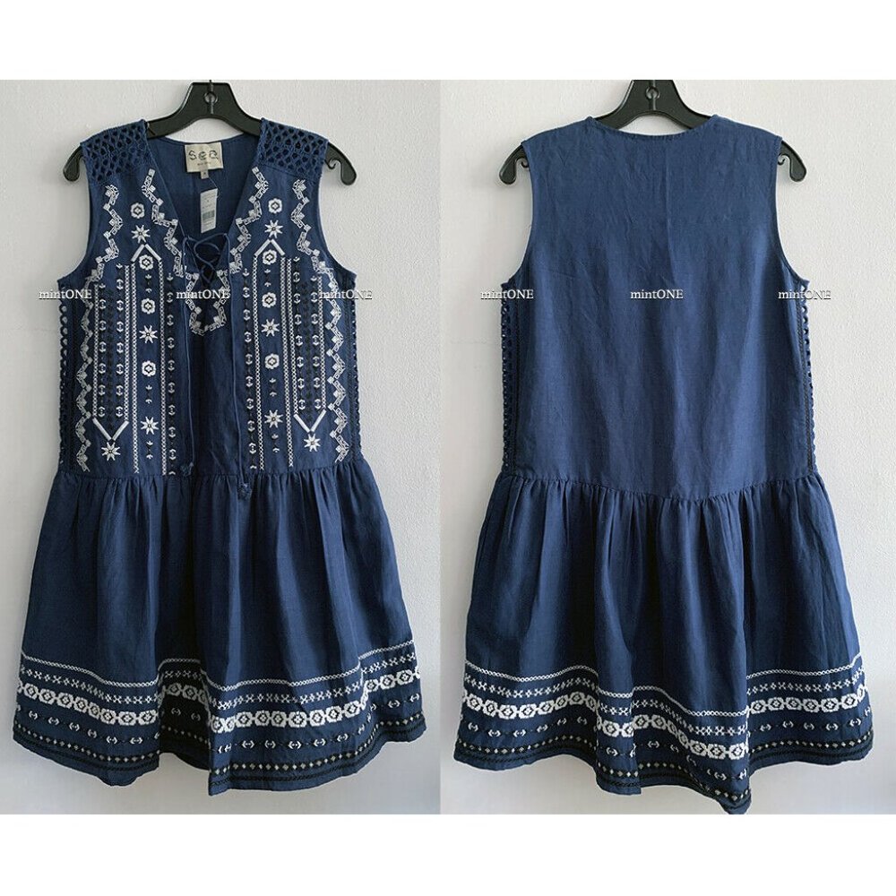 NEW SEA embroidered dress size 0